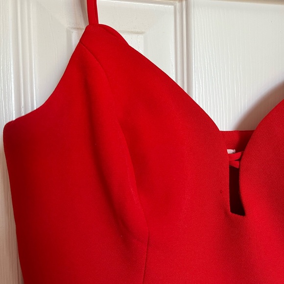 Silence + Noise Strappy Bodice A-Line Mini Dress Red (Size: 0) - Picture 4 of 8